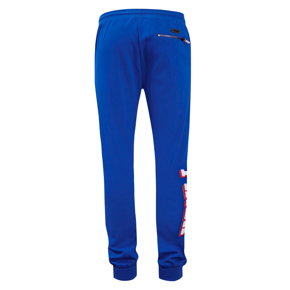 NBA PHILADELPHIA 76ERS CLASSIC MEN'S CHENILLE DK JOGGER (ROYAL BLUE) - Image 4