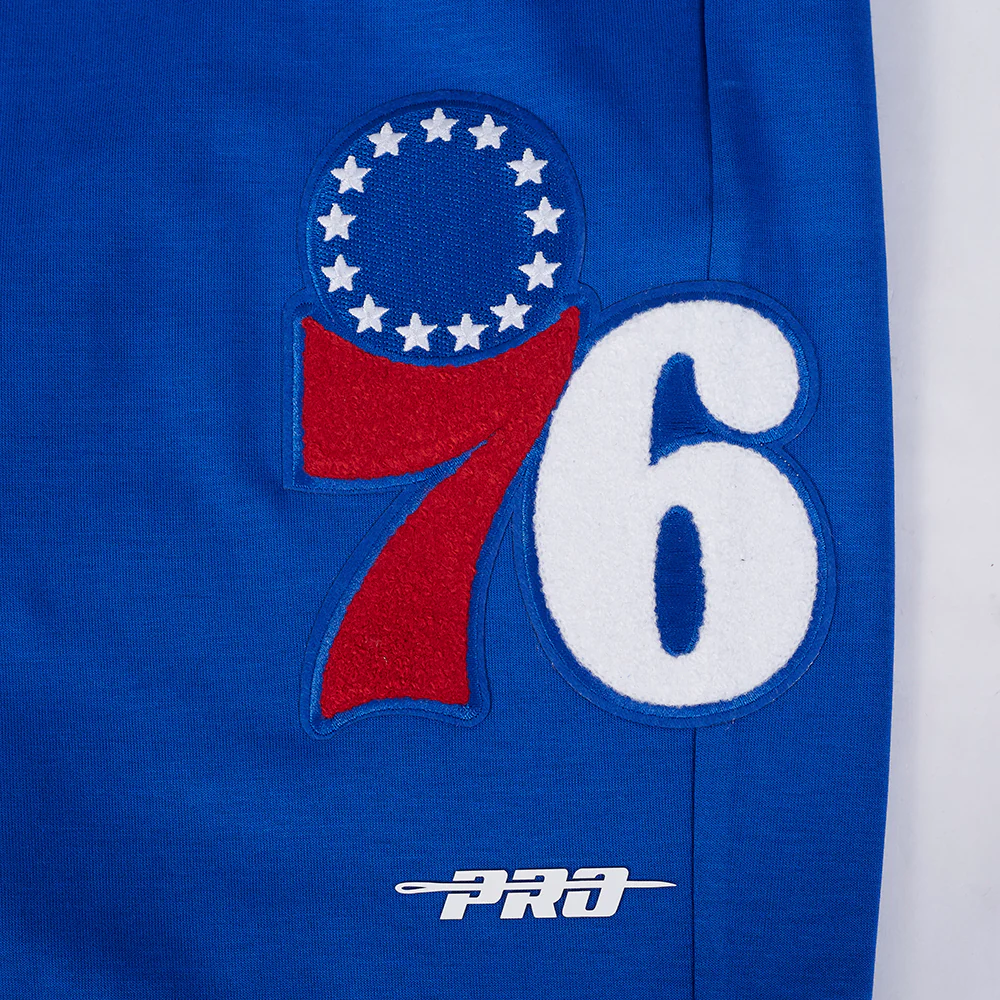 NBA PHILADELPHIA 76ERS CLASSIC MEN'S CHENILLE DK JOGGER (ROYAL BLUE) - Image 5