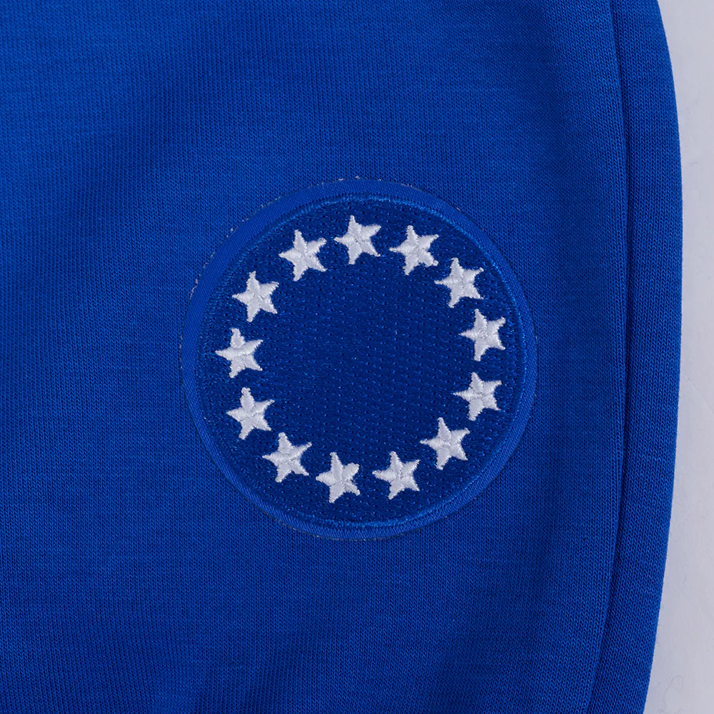 NBA PHILADELPHIA 76ERS CLASSIC MEN'S CHENILLE DK JOGGER (ROYAL BLUE) - Image 6