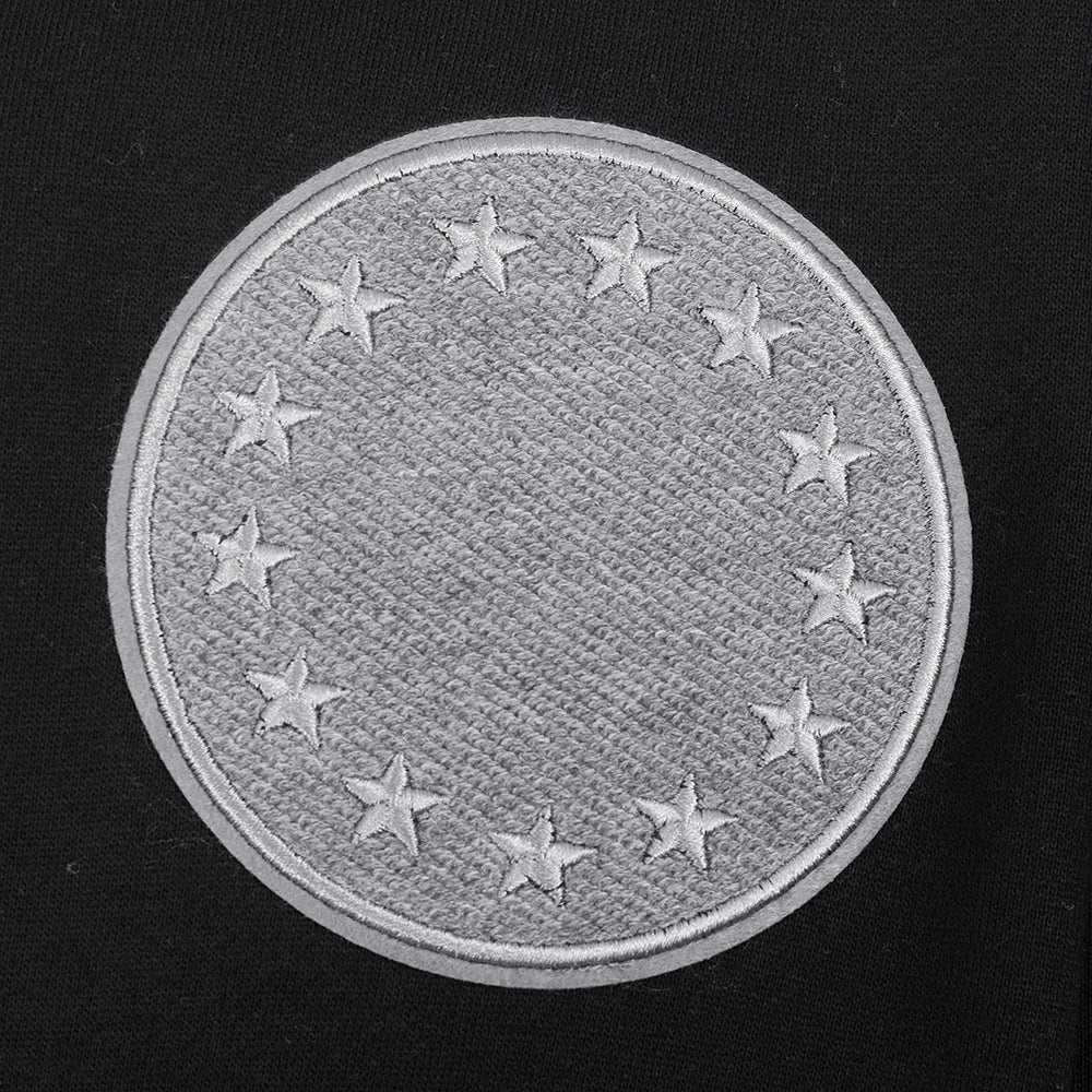 NBA PHILADELPHIA 76ERS REVERSE FRENCH TERRY MEN'S DROP SHOULDER FLC (BLACK) - Image 6