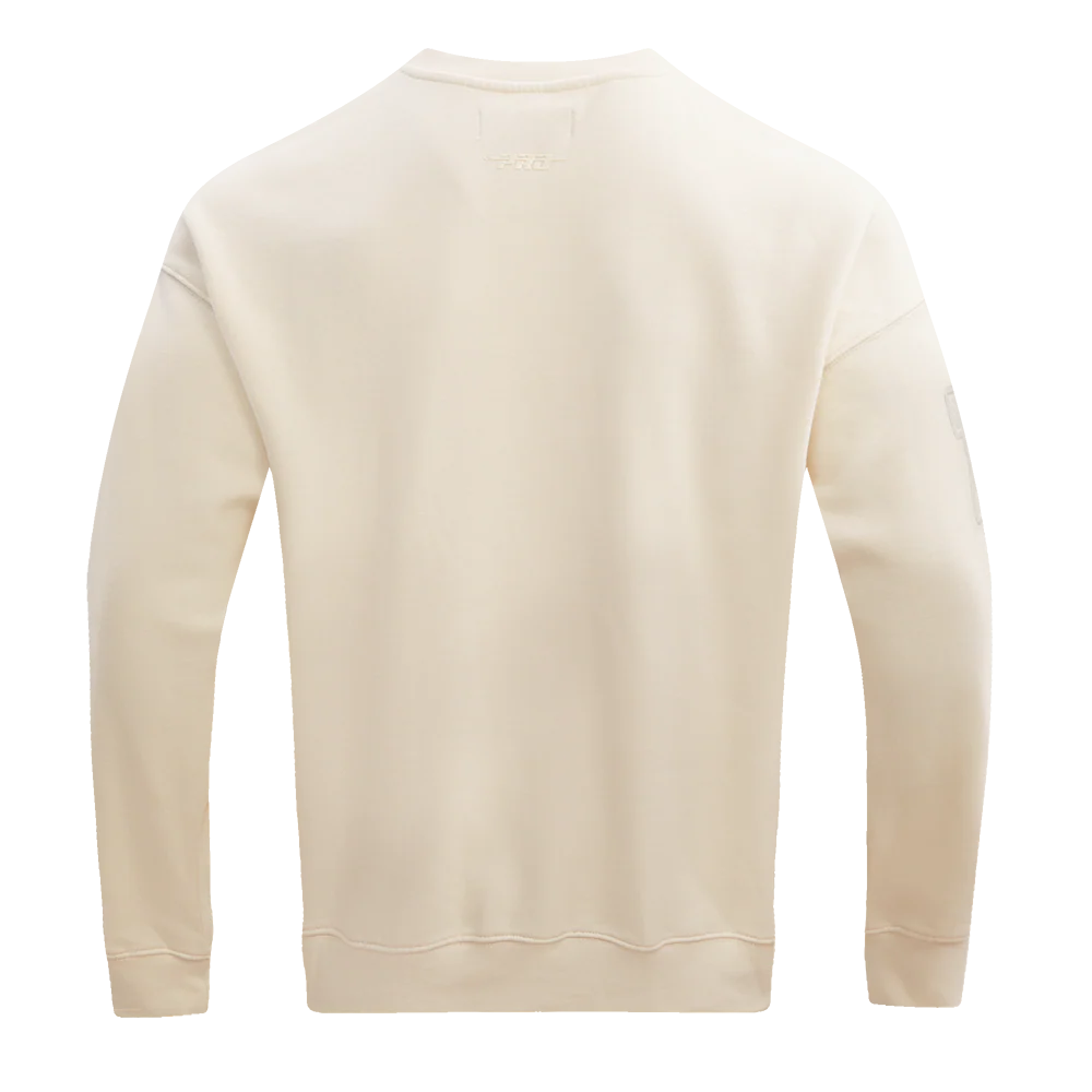 NBA PHILADELPHIA 76ERS NEUTRAL DROP SHOULDER MEN'S CREWNECK (EGGSHELL) - Image 4