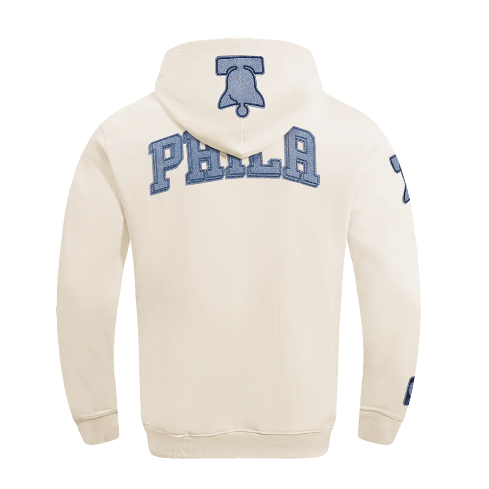 NBA PHILADELPHIA 76ERS VARSITY BLUES MEN'S PULLOVER HOODIE (LINEN) - Image 3