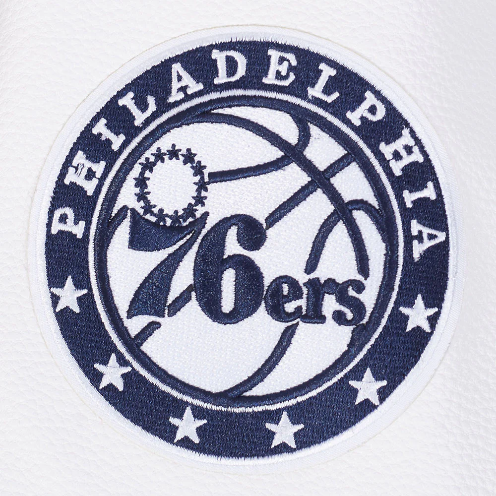 NBA PHILADELPHIA 76ERS CITY EDITION 25-26 MEN'S RIB WOOL VARSITY JACKET (MIDNIGHT NAVY/RED/MIDNIGHT NAVY) - Image 7