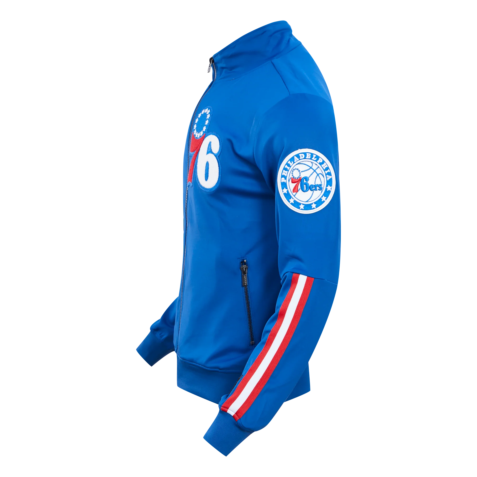 NBA PHILADELPHIA 76ERS CLASSIC TRACK MEN'S TRACK JACKET (ROYAL BLUE) - Image 3