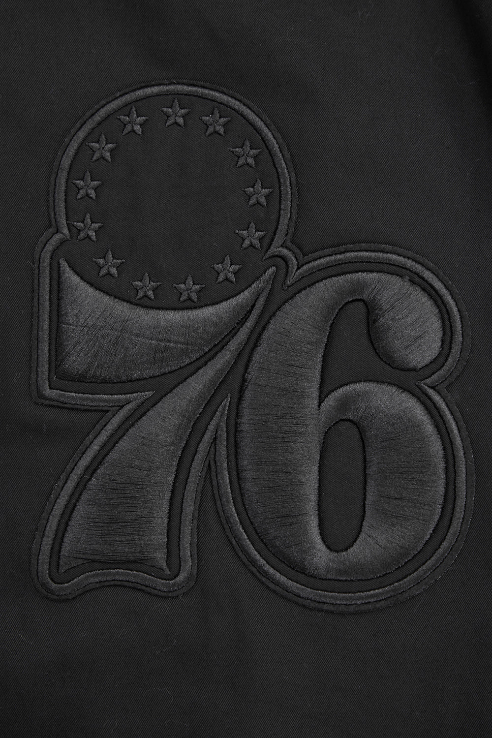 NBA PHILADELPHIA 76ERS NEUTRAL MEN'S TWILL JACKET (BLACK) - Image 6