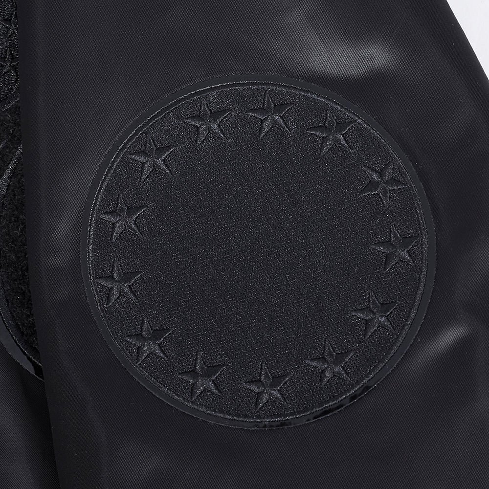 NBA PHILADELPHIA 76ERS CLASSIC MEN'S 3BK SATIN JACKET (TRIPLE BLACK) - Image 7