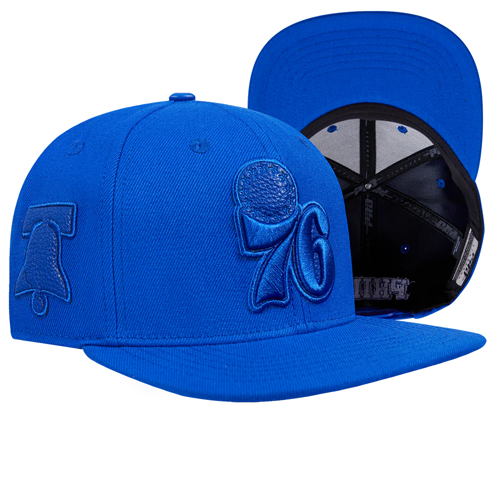 NBA PHILADELPHIA 76ers TRIPLE TONAL WOOL SNAPBACK HAT (ROYAL BLUE) - Image 8