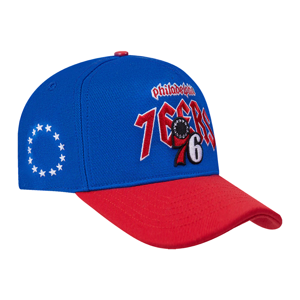NBA PHILADELPHIA 76ers CITY TOUR ESSENTIAL CURVED VISOR SNAPBACK (ROYAL BLUE) - Image 2