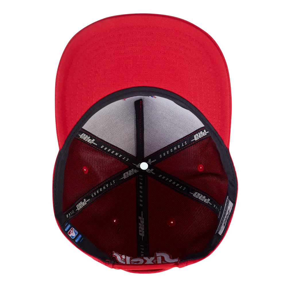 NBA PHILADELPHIA 76ERS CITY EDITION 24-25 PINCH FRONT SNAPBACK HAT (RED) - Image 6