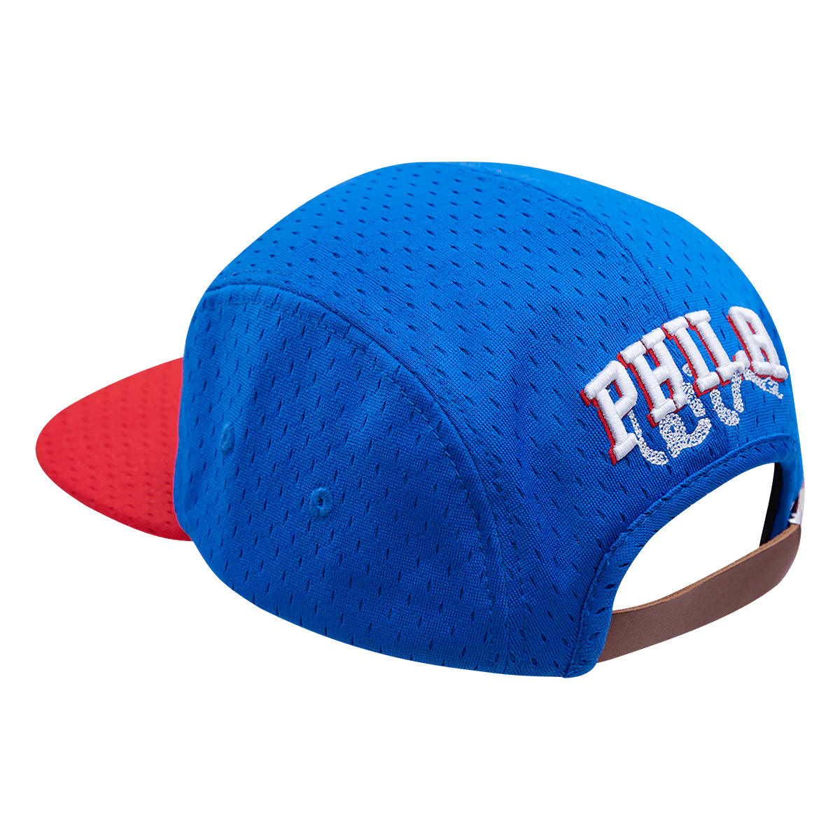 NBA PHILADELPHIA 76ERS LOGO MESH UNISEX 5 PANEL HAT (ROYAL BLUE) - Image 3