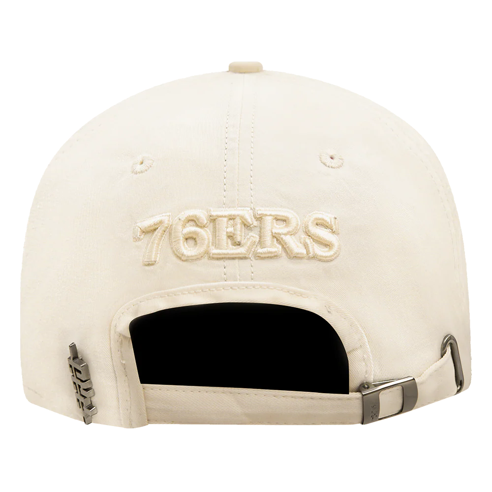 NBA PHILADELPHIA 76ERS NEUTRAL MEN'S DAD HAT (EGGSHELL) - Image 5
