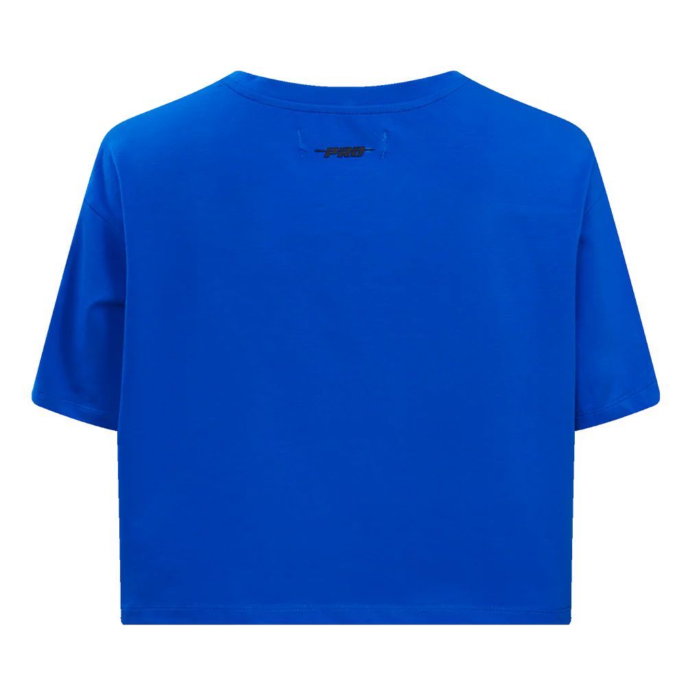 NBA PHILADELPHIA 76ers RETRO CLASSIC SINGLE JERSEY BOXY TEE (ROYAL BLUE) - Image 4