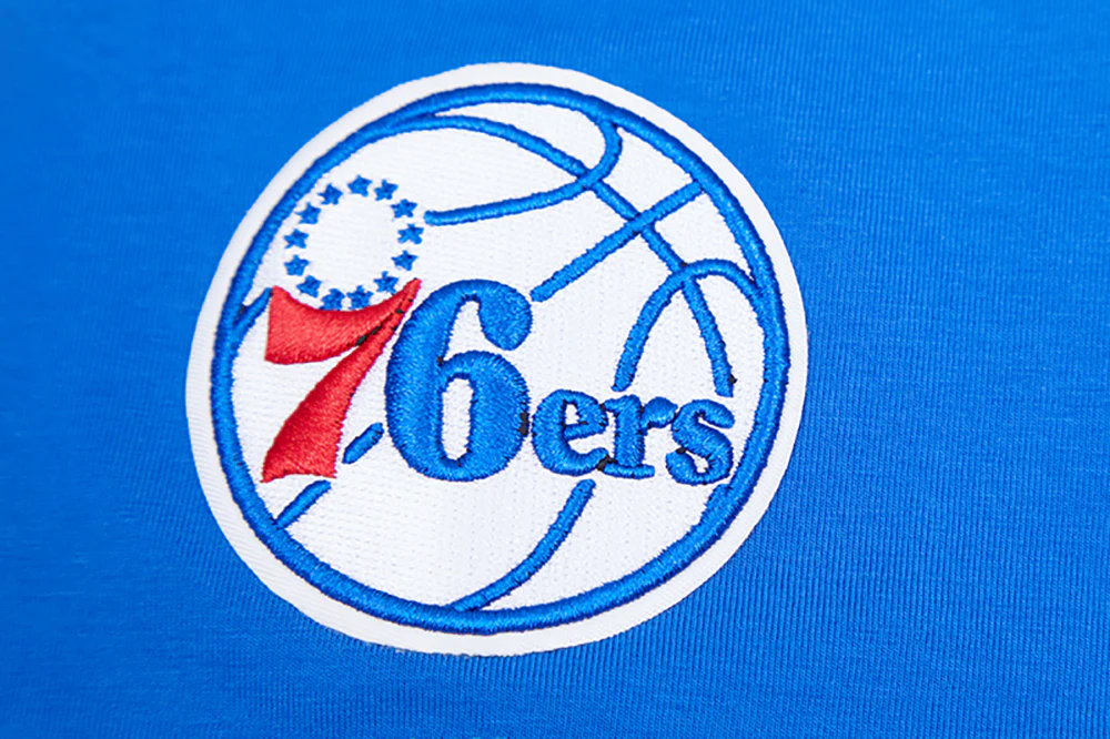 NBA PHILADELPHIA 76ERS CLASSIC WOMEN'S BOXY TEE (ROYAL BLUE) - Image 6