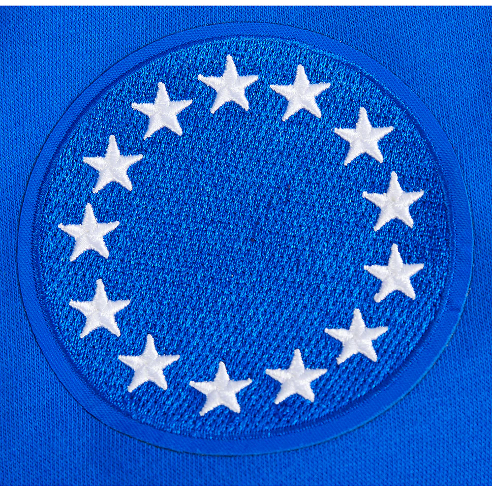 NBA PHILADELPHIA 76ERS CLASSIC BIG BOY'S FLC FZ PO HOODIE (ROYAL BLUE) - Image 6