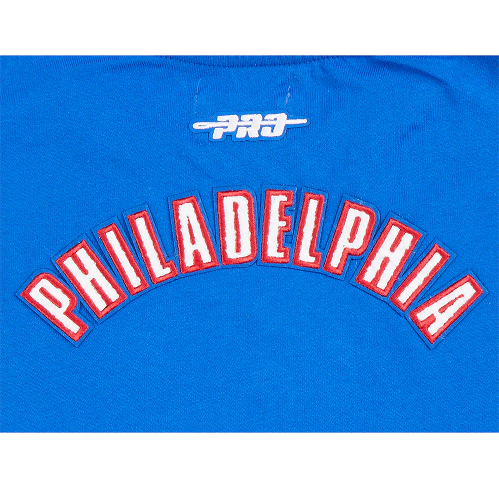 NBA PHILADELPHIA 76ERS CLASSIC BIG GIRLS SHORT SLEEVE BOXY TEE (ROYAL BLUE) - Image 7