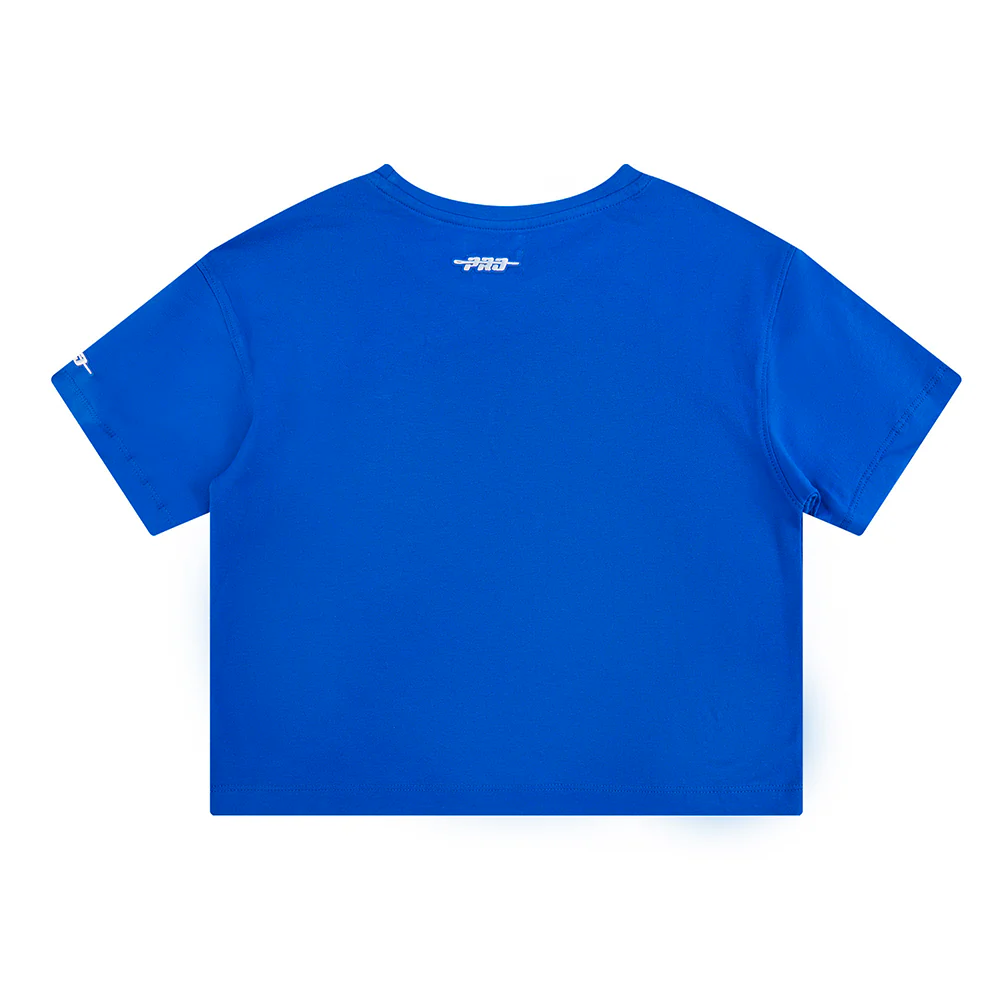 NBA PHILADELPHIA 76ERS RETRO CLASSIC BIG GIRLS SHORT SLEEVE BOXY TEE (ROYAL BLUE) - Image 4