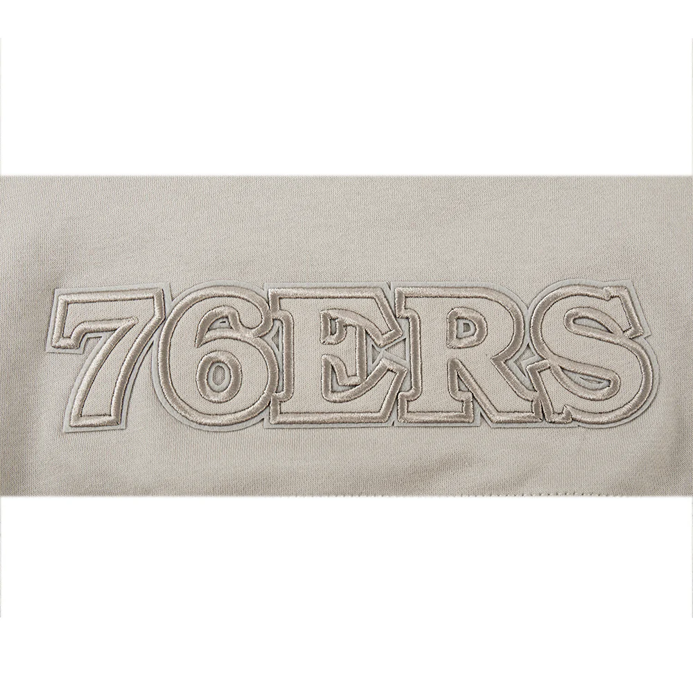 NBA PHILADELPHIA 76ERS NEUTRAL BIG GIRLS FLC PO HOODIE (TAUPE) - Image 5