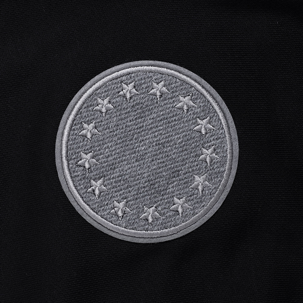 NBA PHILADELPHIA 76ERS REVERSE FRENCH TERRY WOMEN'S FLEECE CREWNECK (BLACK) - Image 6