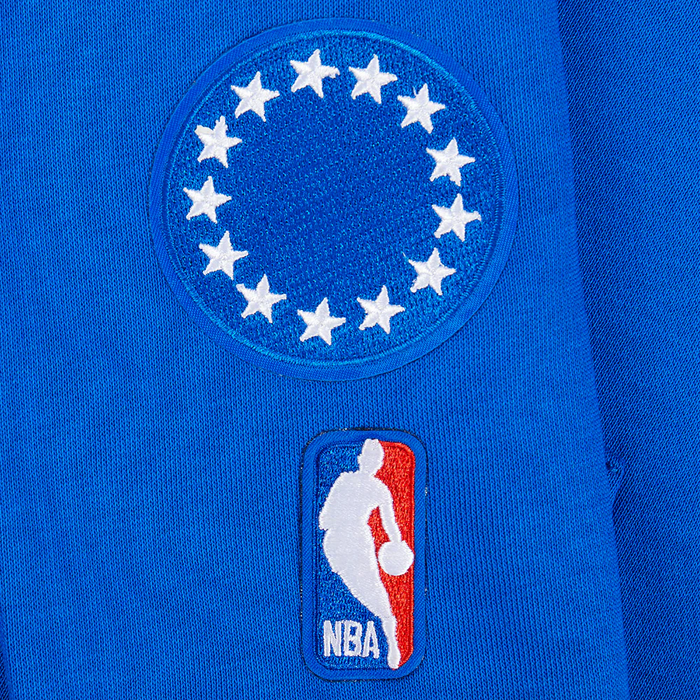 NBA PHILADELPHIA 76ERS CLASSIC WOMEN'S FLEECE PULLOVER HOODIE (ROYAL BLUE) - Image 6