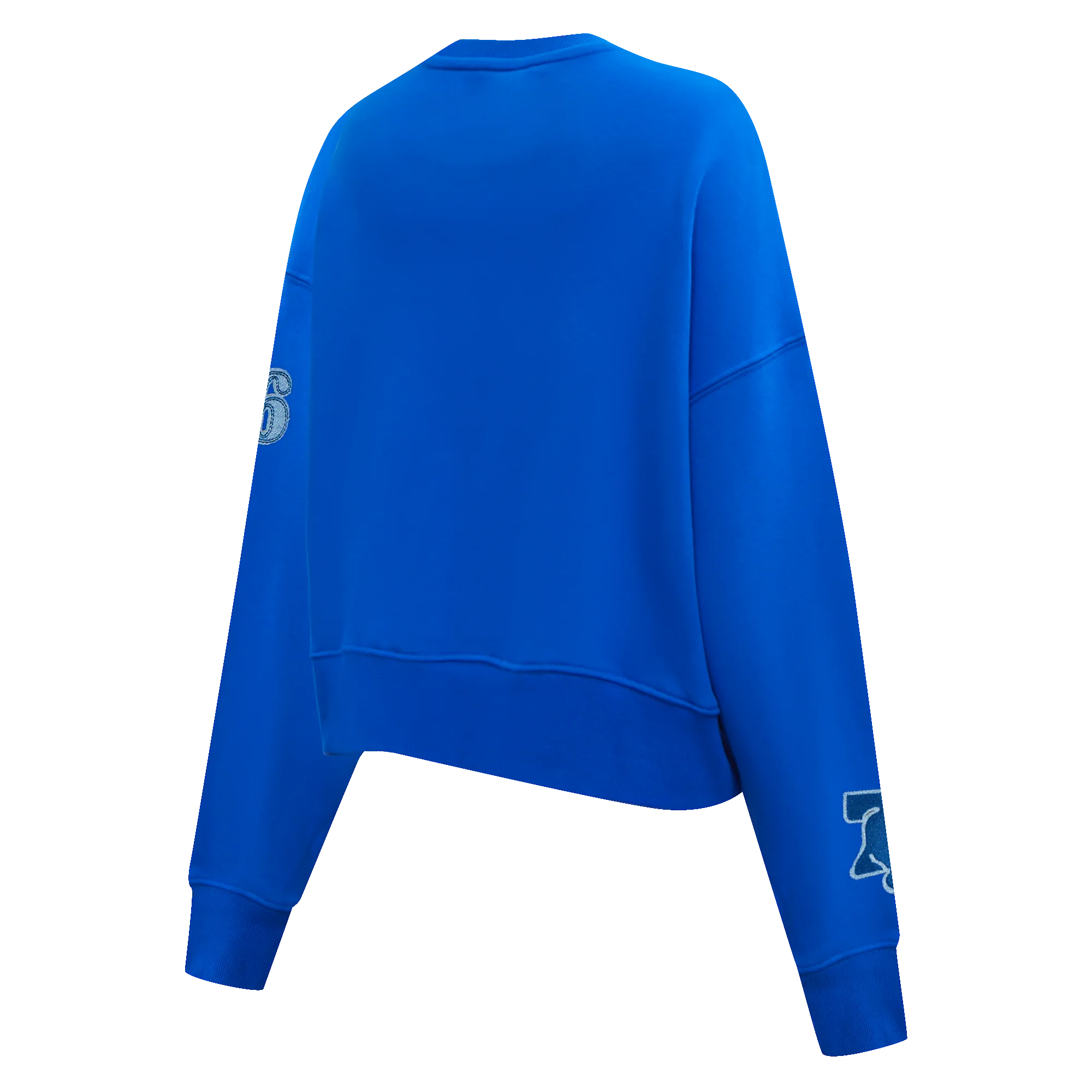 NBA PHILADELPHIA 76ERS VARSITY BLUES WOMEN'S CREWNECK (ROYAL BLUE) - Image 4
