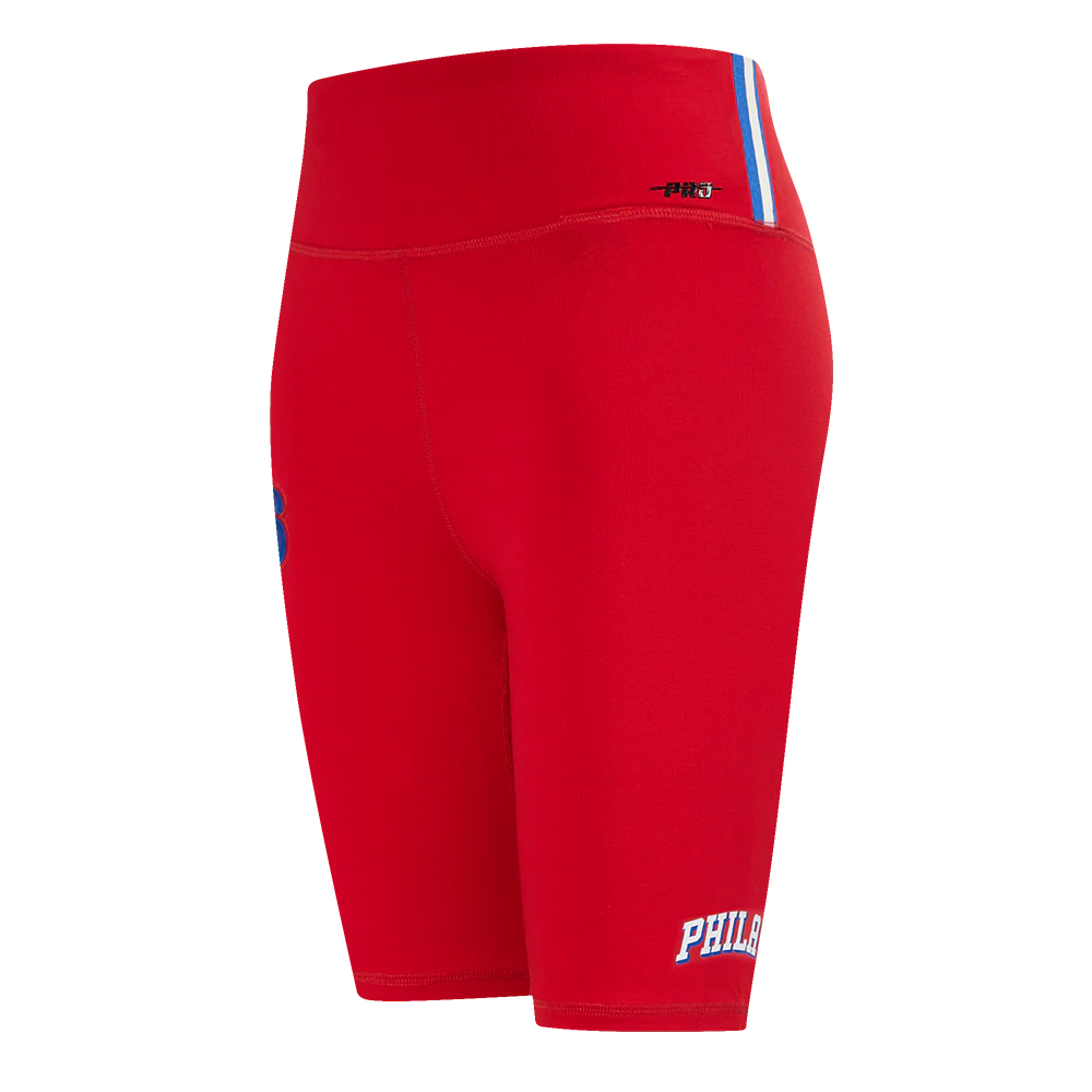 NBA PHILADELPHIA 76ERS CLASSIC WOMEN'S JERSEY BIKE SHORT (RED)