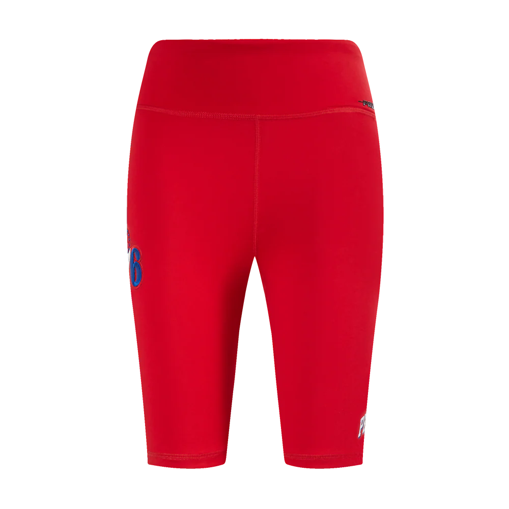 NBA PHILADELPHIA 76ERS CLASSIC WOMEN'S JERSEY BIKE SHORT (RED) - Image 2