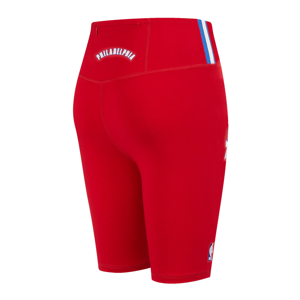 NBA PHILADELPHIA 76ERS CLASSIC WOMEN'S JERSEY BIKE SHORT (RED) - Image 3