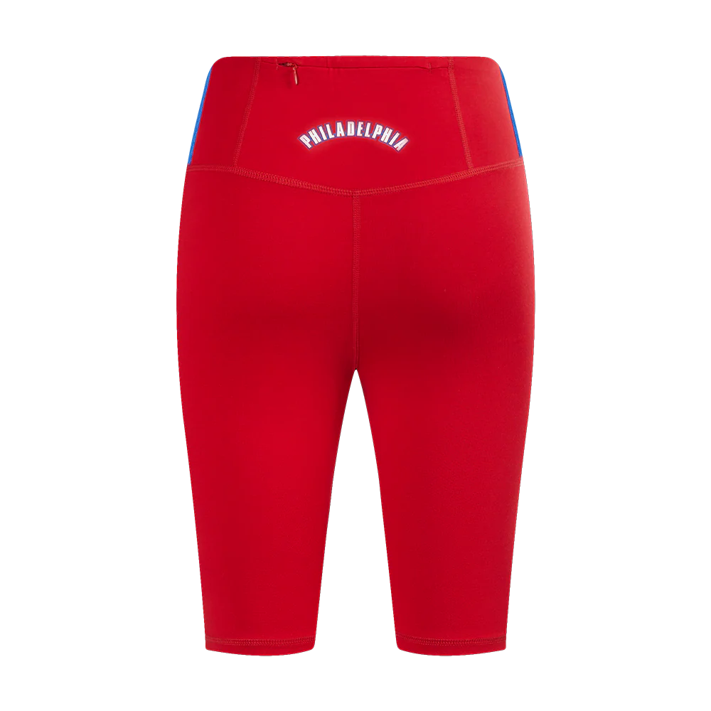 NBA PHILADELPHIA 76ERS CLASSIC WOMEN'S JERSEY BIKE SHORT (RED) - Image 4