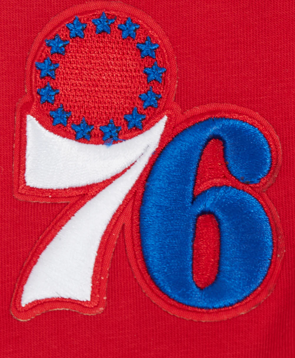 NBA PHILADELPHIA 76ERS CLASSIC WOMEN'S JERSEY BIKE SHORT (RED) - Image 5
