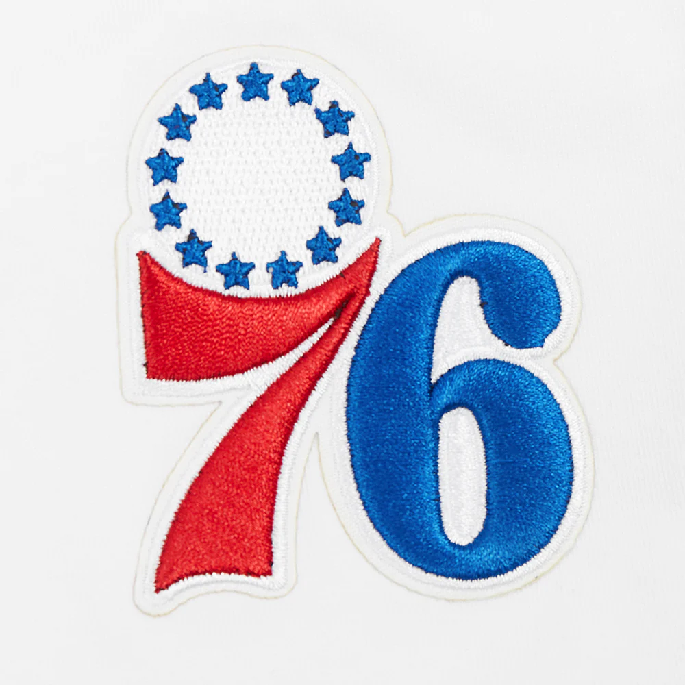 NBA PHILADELPHIA 76ERS CLASSIC HIGH WAIST JERSEY BIKE SHORT (WHITE) - Image 6