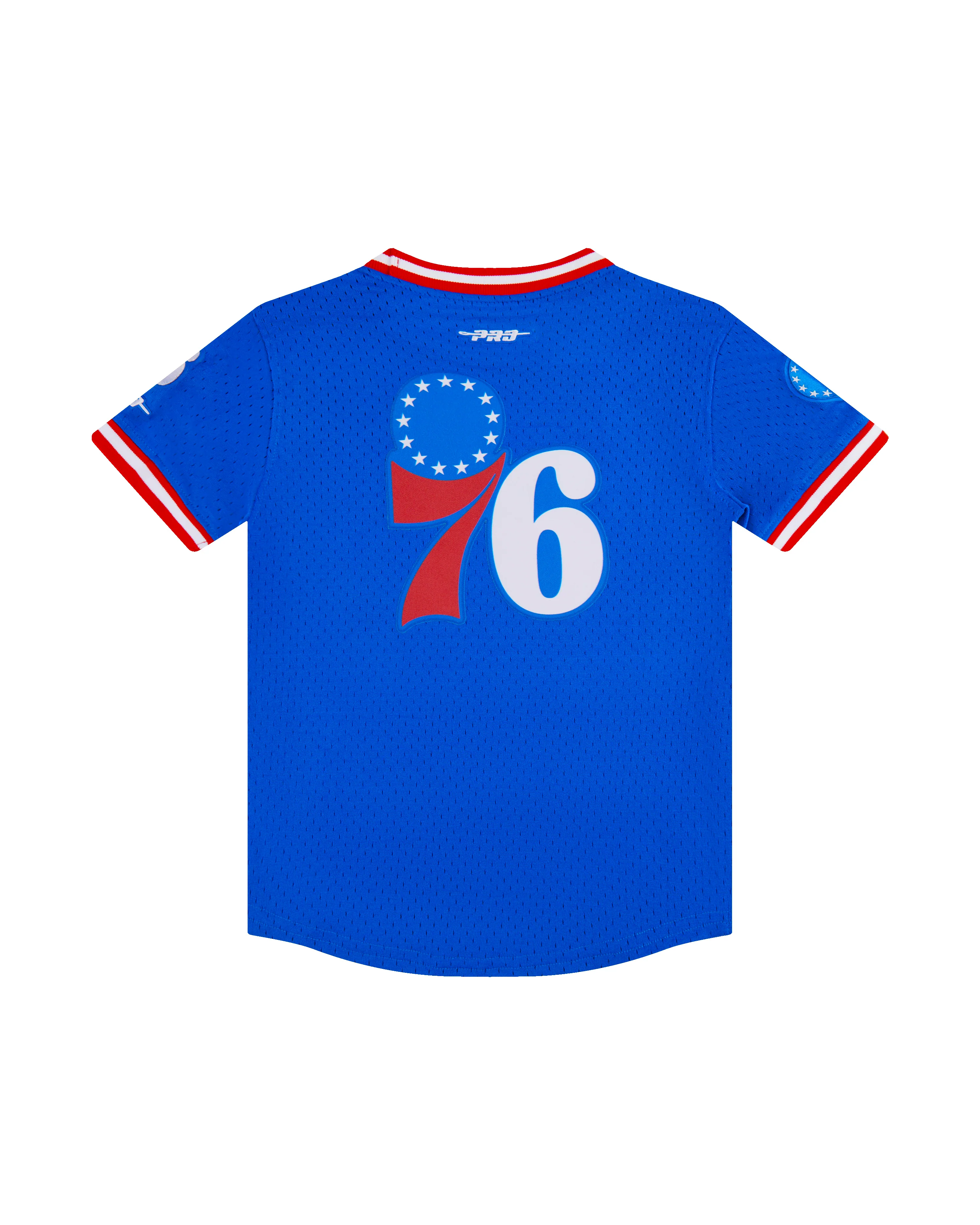 NBA PHILADELPHIA 76ERS CLASSIC LITTLE BOYS SHORT SLEEVE MESH TEE (ROYAL BLUE/RED) - Image 4