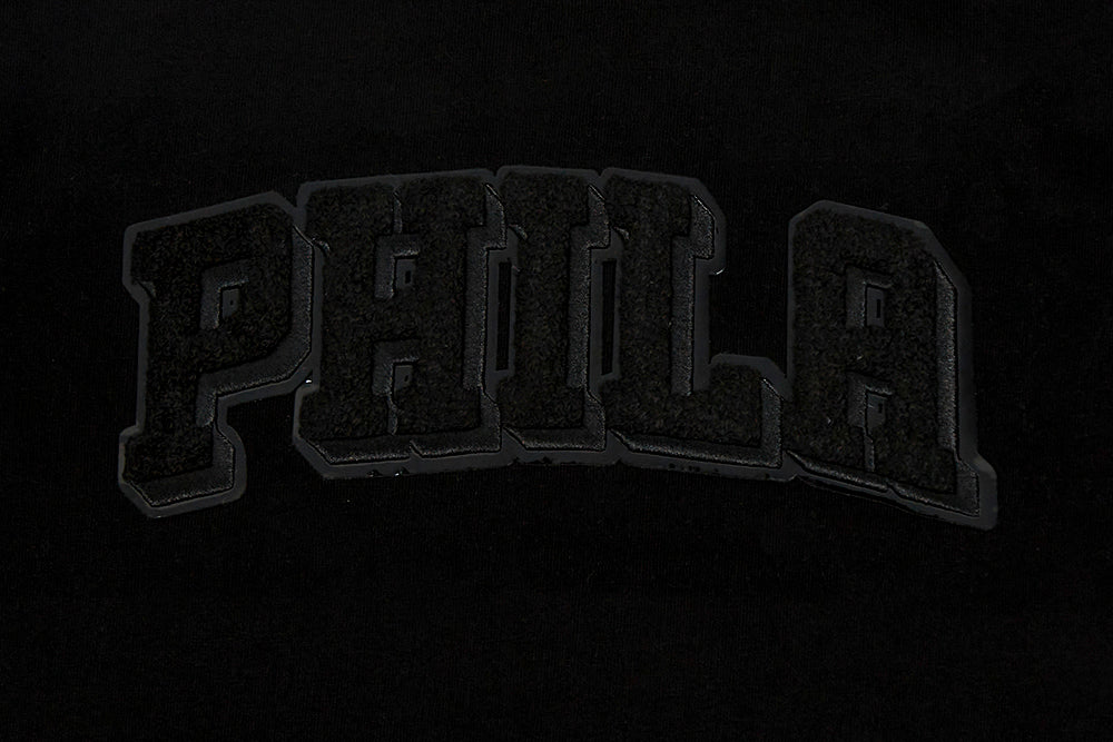 NBA PHILADELPHIA 76ERS TRIPLE BLACK LITTLE BOYS SHORT SLEEVE TEE (BLACK) - Image 5