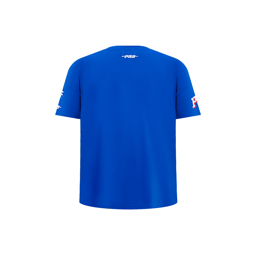 NBA PHILADELPHIA 76ERS RETRO CLASSIC LITTLE BOYS SHORT SLEEVE TEE (ROYAL BLUE) - Image 3