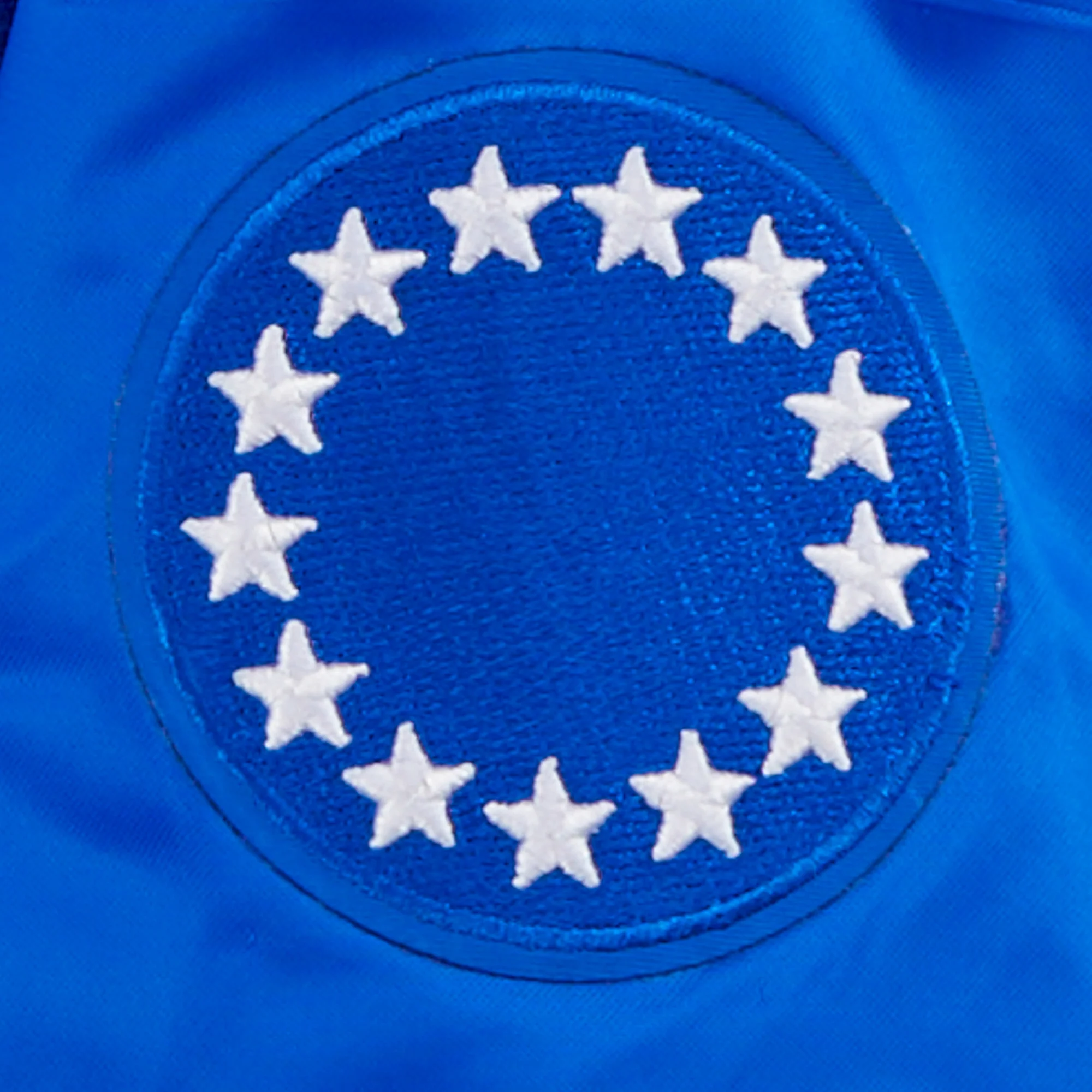 NBA PHILADELPHIA 76ERS RETRO CLASSIC LITTLE BOYS RIB SATIN JACKET (ROYAL BLUE/RED) - Image 8