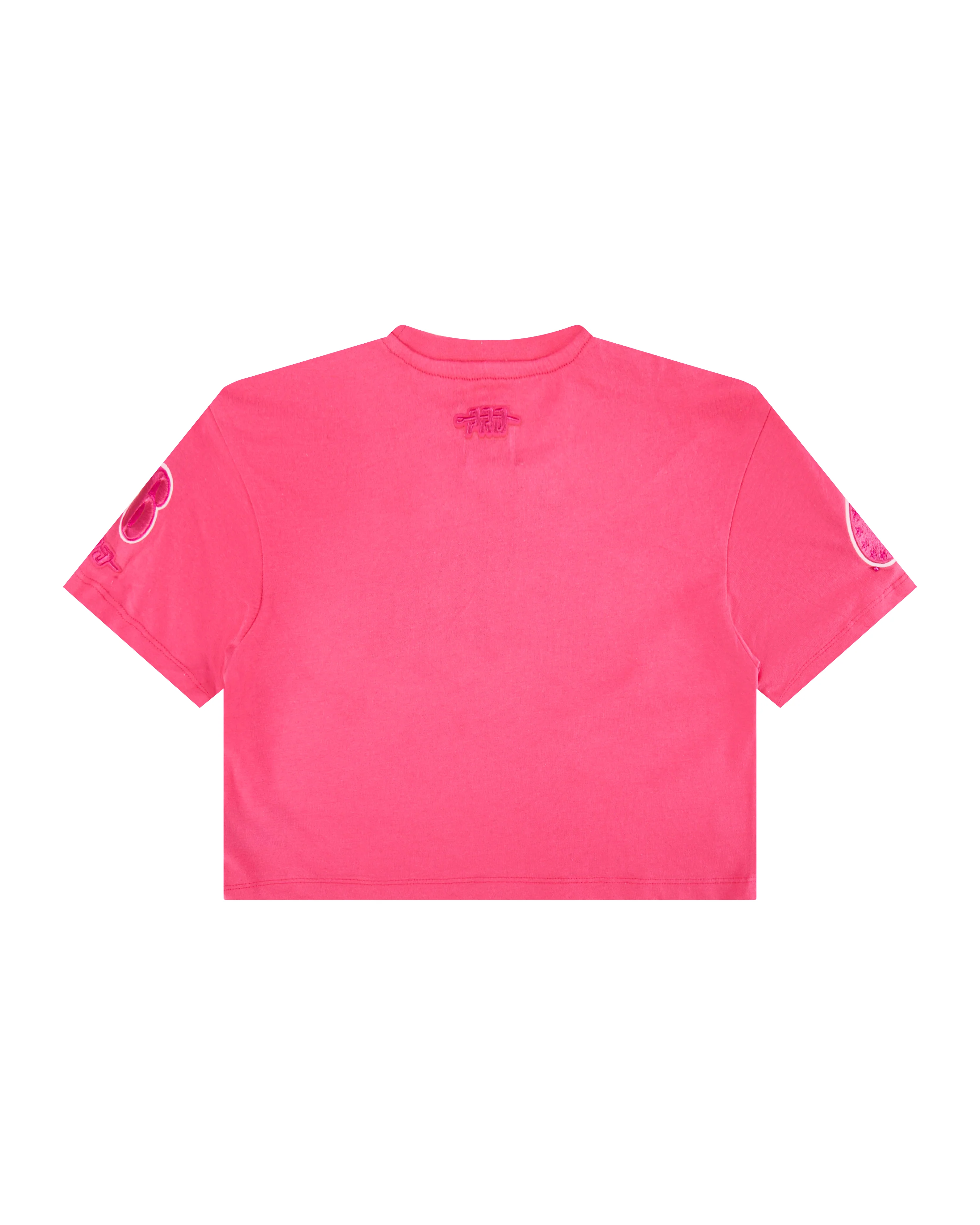NBA PHILADELPHIA 76ERS TRIPLE PINK LITTLE GIRLS SHORT SLEEVE BOXY TEE (BEETROOT PURPLE) - Image 4