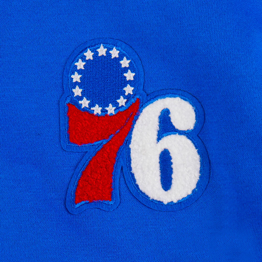 NBA PHILADELPHIA 76ERS CLASSIC LITTLE GIRLS  FLEECE FULL ZIP HOODIE (ROYAL BLUE) - Image 7