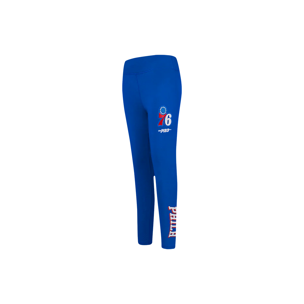 NBA PHILADELPHIA 76ERS CLASSIC LITTLE GIRLS LEGGING (ROYAL BLUE)