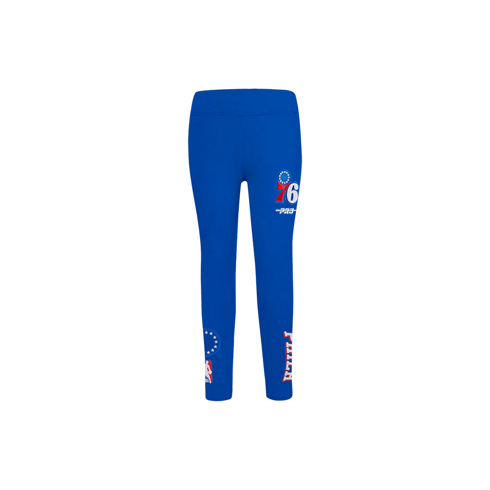 NBA PHILADELPHIA 76ERS CLASSIC LITTLE GIRLS LEGGING (ROYAL BLUE) - Image 2