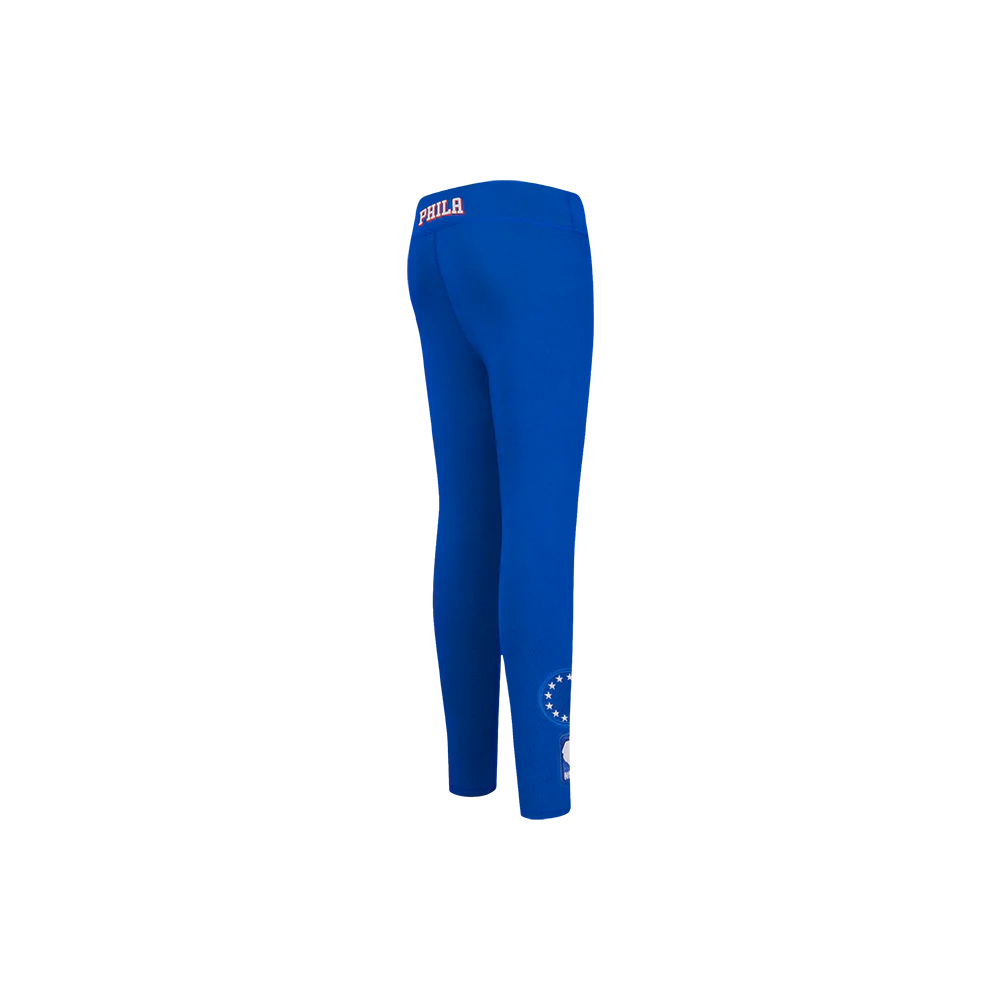NBA PHILADELPHIA 76ERS CLASSIC LITTLE GIRLS LEGGING (ROYAL BLUE) - Image 3