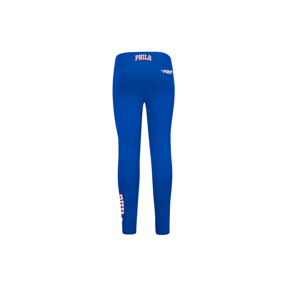 NBA PHILADELPHIA 76ERS CLASSIC LITTLE GIRLS LEGGING (ROYAL BLUE) - Image 4