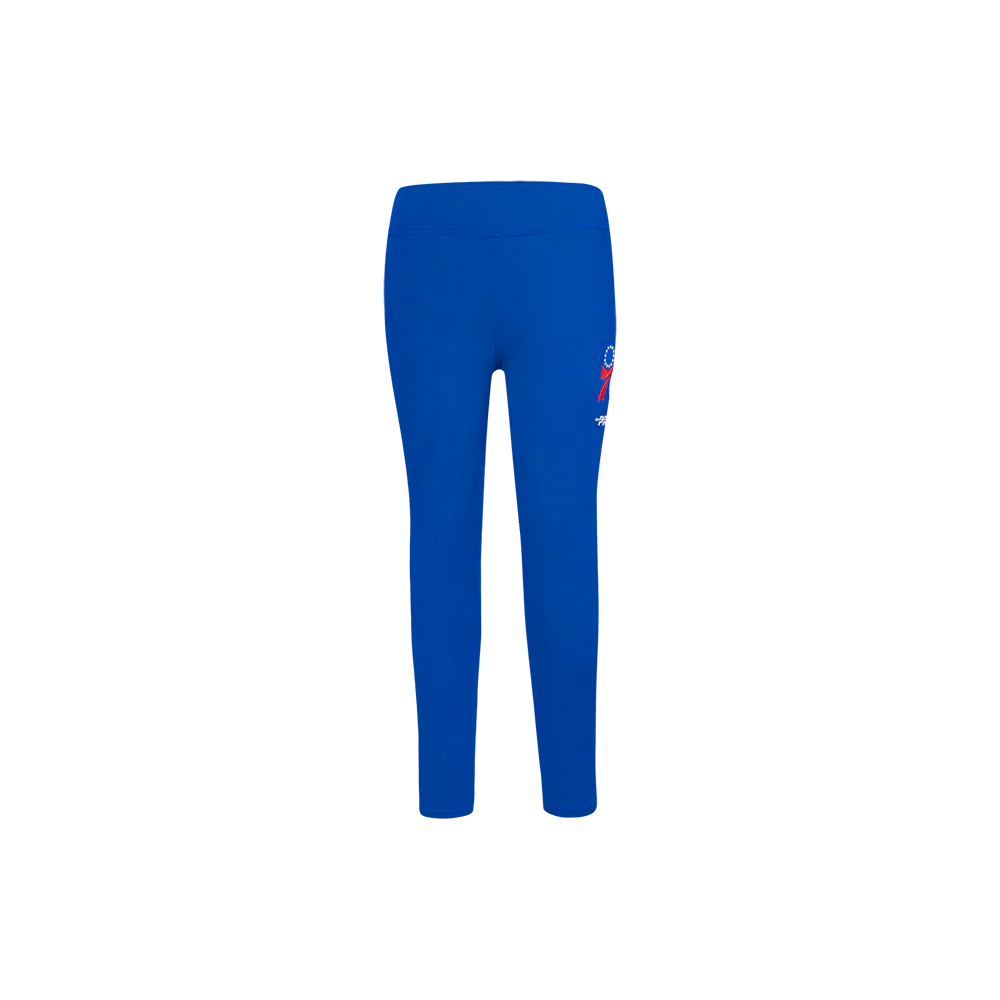 NBA PHILADELPHIA 76ERS RETRO CLASSIC LITTLE GIRLS LEGGING (ROYAL BLUE) - Image 2