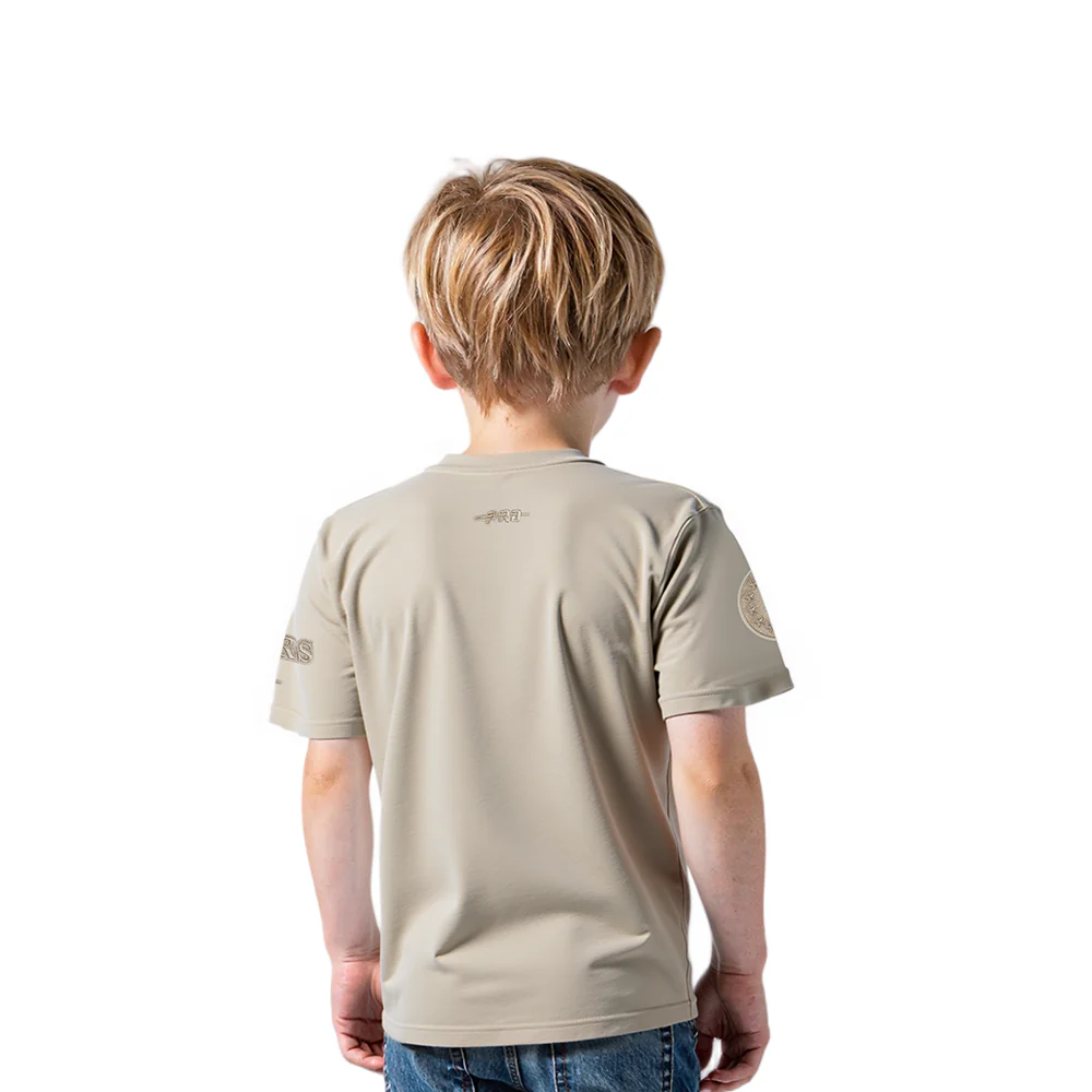 NBA PHILADELPHIA 76ERS NEUTRAL TODDLER BOYS SHORT SLEEVE TEE (TAUPE) - Image 2