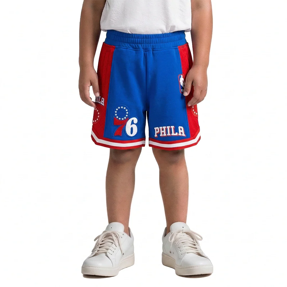 NBA PHILADELPHIA 76ERS CLASSIC TODDLER BOYS FLEECE 2.0 SHORT (ROYAL BLUE/RED)