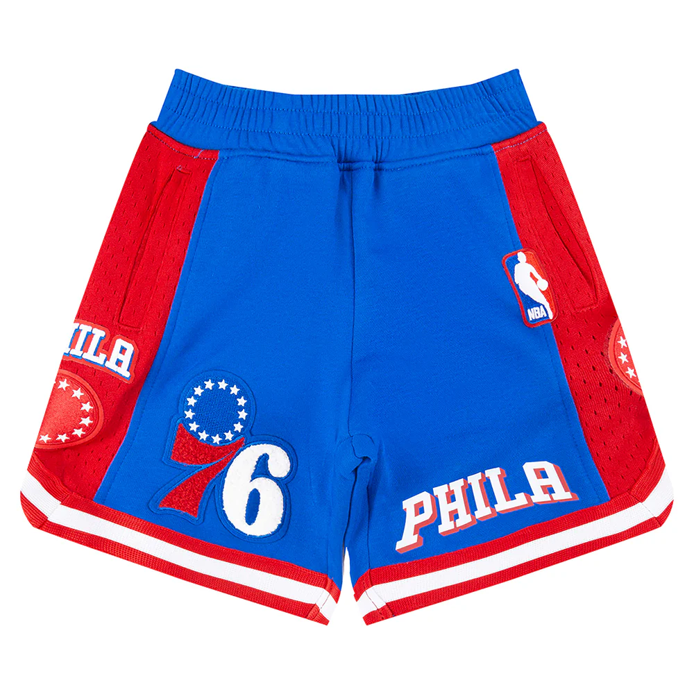 NBA PHILADELPHIA 76ERS CLASSIC TODDLER BOYS FLEECE 2.0 SHORT (ROYAL BLUE/RED) - Image 4