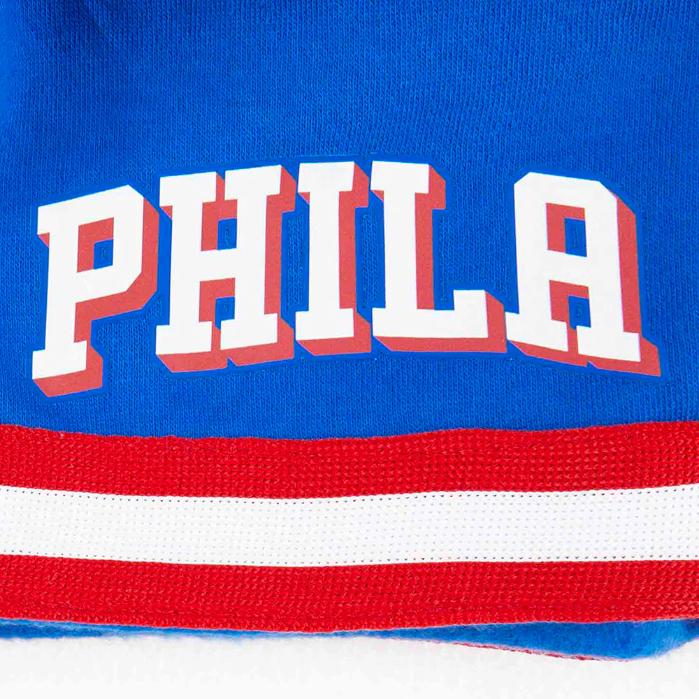 NBA PHILADELPHIA 76ERS CLASSIC TODDLER BOYS FLEECE 2.0 SHORT (ROYAL BLUE/RED) - Image 6