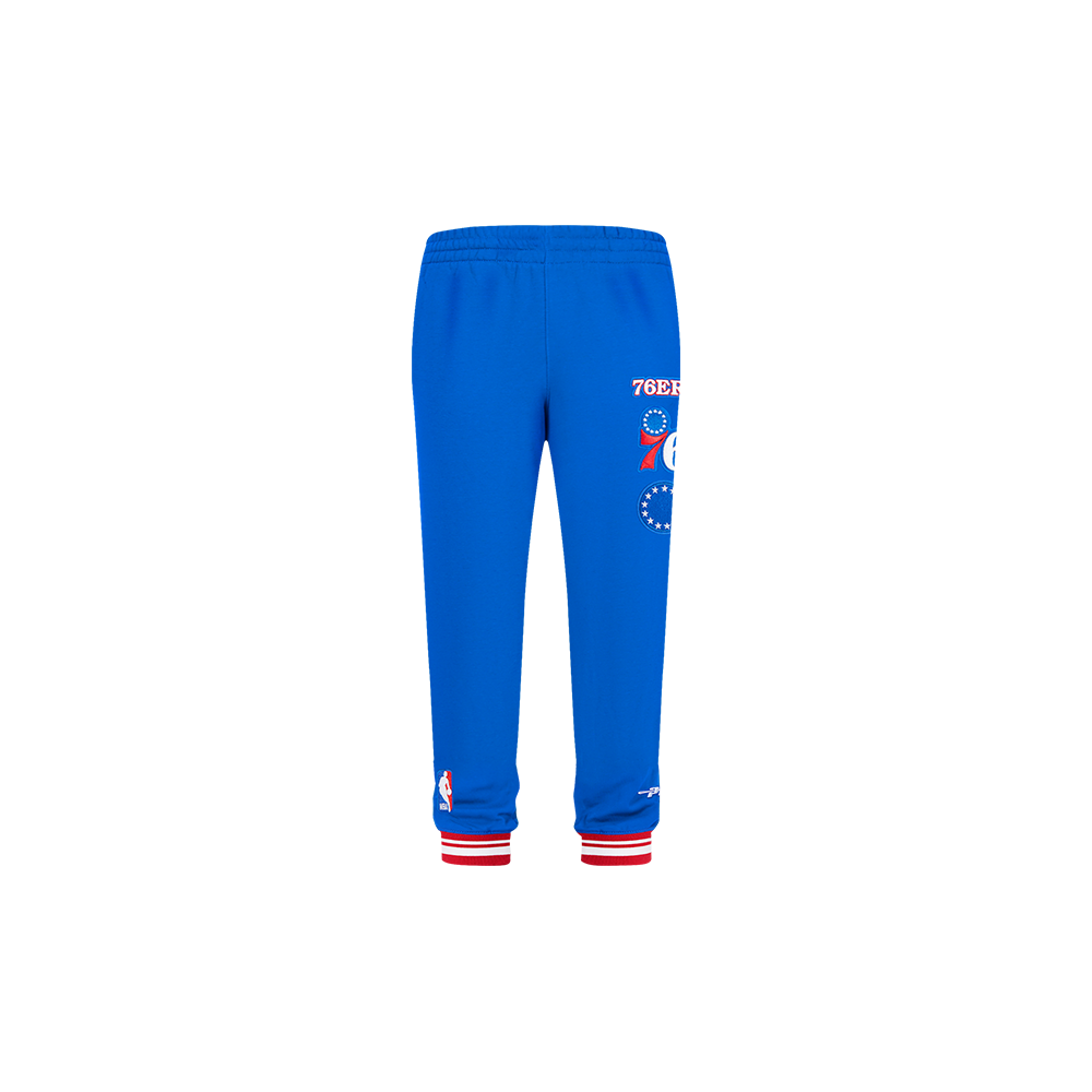 NBA PHILADELPHIA 76ERS RETRO CLASSIC TODDLER BOYS RIB SWEATPANT (ROYAL BLUE/RED) - Image 2