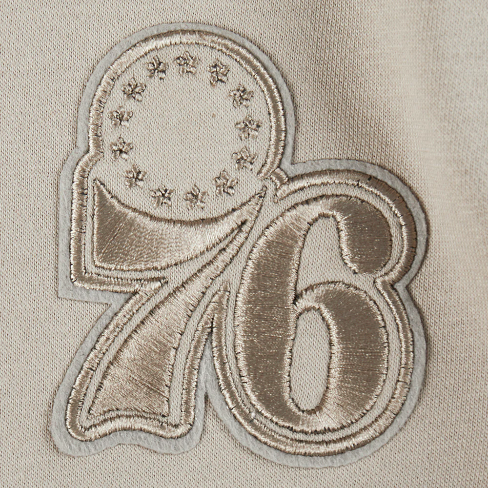 NBA PHILADELPHIA 76ERS NEUTRAL TODDLER BOYS FLEECE PULLOVER HOODIE (TAUPE) - Image 5