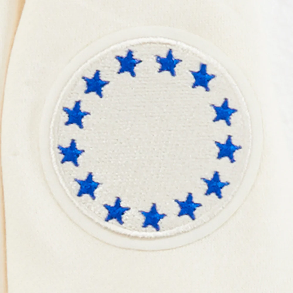 NBA PHILADELPHIA 76ERS RETRO CLASSIC TODDLER BOYS RIB FLEECE PULLOVER HOODIE (EGGSHELL/ROYAL BLUE) - Image 8