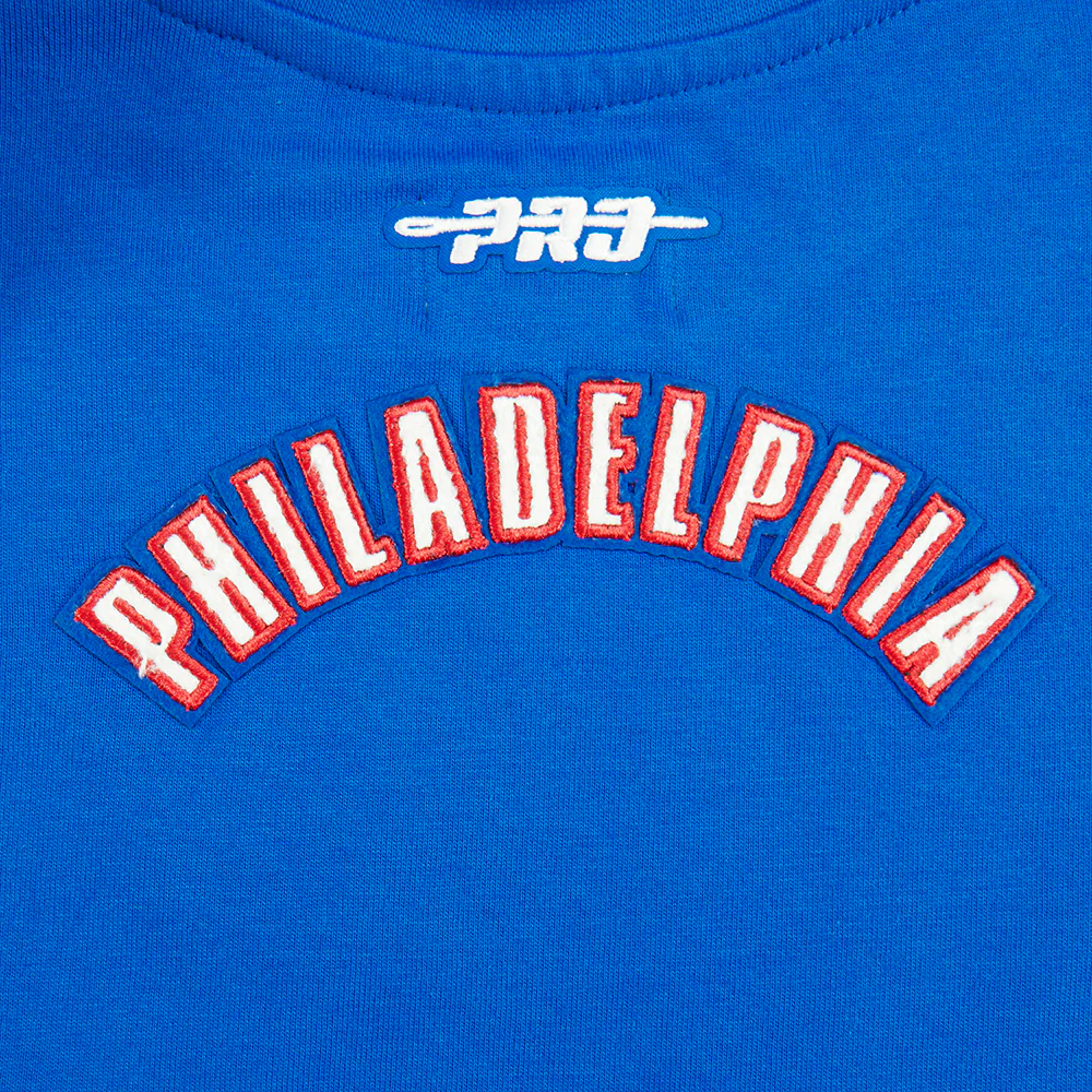 NBA PHILADELPHIA 76ERS CLASSIC TODDLER GIRLS SHORT SLEEVE BOXY TEE (ROYAL BLUE) - Image 5