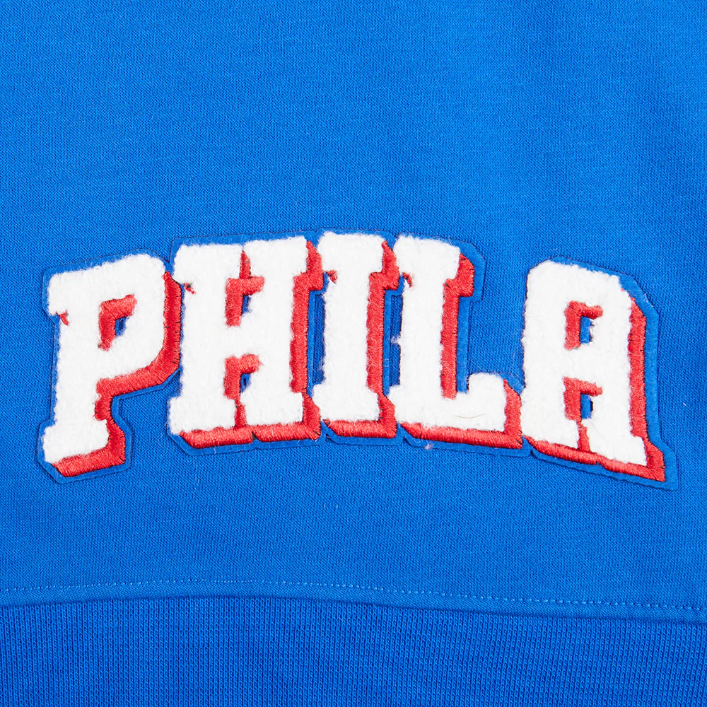 NBA PHILADELPHIA 76ERS CLASSIC TODDLER GIRLS  FLEECE FULL ZIP HOODIE (ROYAL BLUE) - Image 6